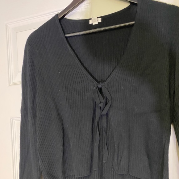 Garage toe front black ribbed sweater - Picture 2 of 2